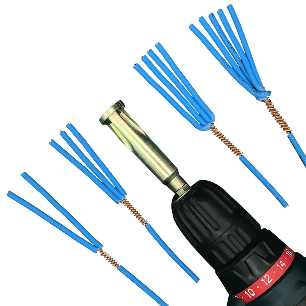 

2.5-4 Square Hole Cable Automatic Stripping Twisting Line Machine Wire Universal Connector Tools for Electrician Hardware Tools