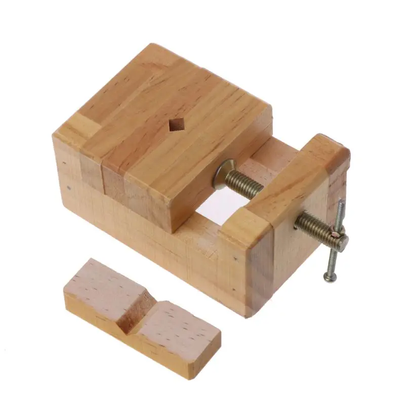 Small Wood Clamp Hand Screw Wooden Miniature Bench Vises Hobby Tool NEW 