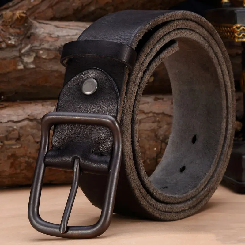 Preise Luxus echtes leder gürtel männer vintage leder gürtel männer der jeans strap schwarz farbe breite umreifung bund braun tanga