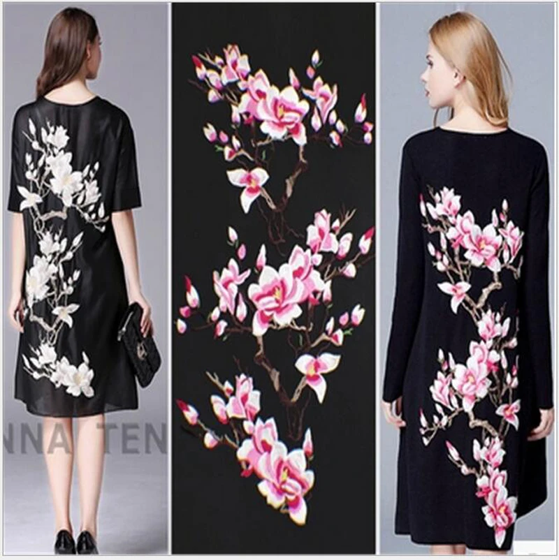 

Women dresses cheongsam patches lace flowers embroidered 1 set big flowers and small flowers NEW P05