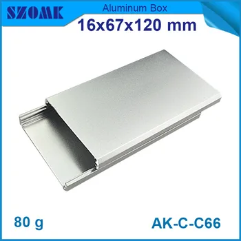 

4pcs/lot silvery aluminium control housing enclosure electrical instrument cabinet 16*67*120mm