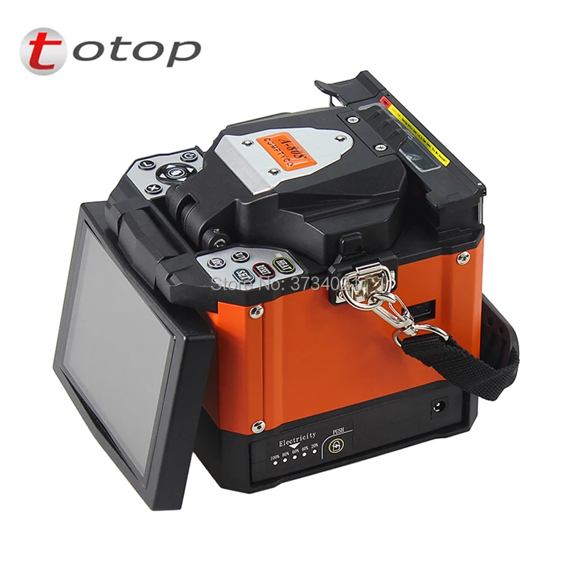 

a-80s FREE SHIPPING COMPTYCO A-80S orange FTTH Fiber Optic Welding Splicing Machine Optical Fiber Fusion Splicer A-80S via DHL