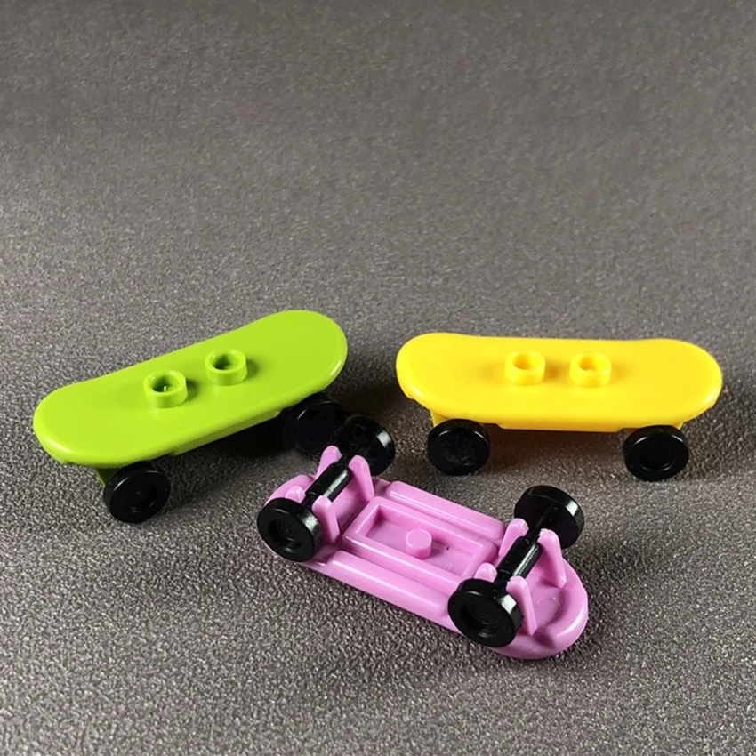 10Pcsset Blocks Toy Legoingly Skateboard Car Scooter City MOC Brick Accessories Building Blocks Kits DIY Toys for Children (4)