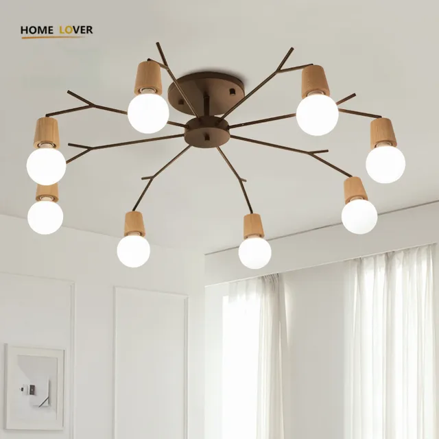 Wireless Ceiling Lights For Living Room Bedroom Children S Wireless Ceiling Lights For Living Room Bedroom Children S Kitchen Light Luminaria Led 3 5 8 Wooden
