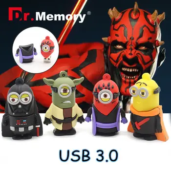 

Star wars usb 3.0 USB flash drive Stick 32G usb flash 64GB Pen Drive creative minions memory drive best Christmas gift Yoda