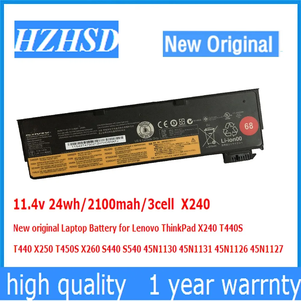 Новый оригинальный аккумулятор для ноутбука Lenovo ThinkPad X240 T440S T440 X250 T450S X260 S440 S540 11 4 В