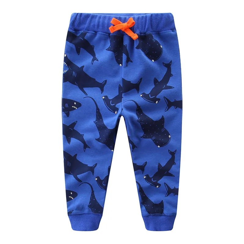

New Designed Baby Boys Pants Kids Cute Cartoon Pants with Applique Lovely Dinosaur Boys Spring Autumn Pants Top Boys Brand