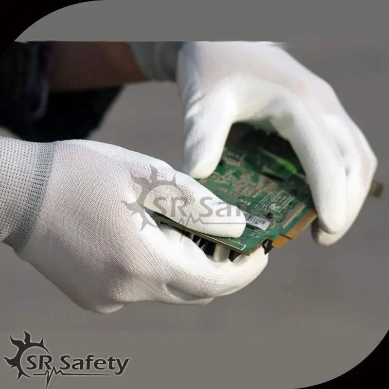 SRSAFETY 6 Пар Антистатические Перчатки Перчатки, ESD Safe антистатические нескользящие Промышленные Рабочие Перчатки Бесплатная Доставка