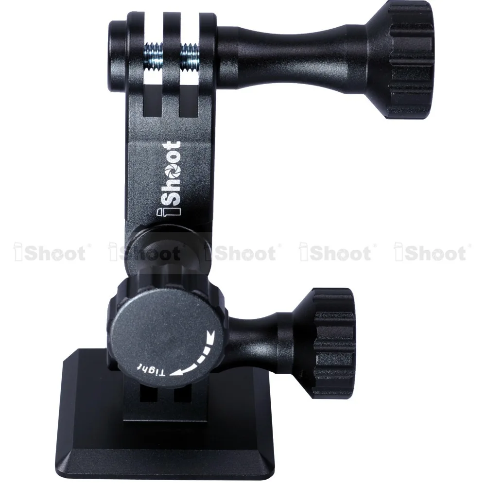 

Metal Clamp Adapter Mount Three-Way Pivot Arm for GoPro Hero 4 3+ 3 - Bottom Quick Release Plate for RRS ARCA-SWISS Fit Ballhead
