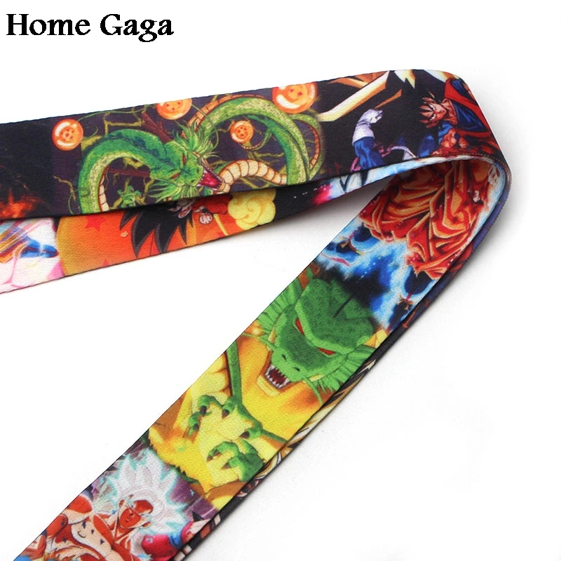 Homegaga Dragon ball Сон Гоку Мультяшные шнурки на шею ремни для телефонов ключи бисера футляры для идентификационных карт брелок webbing D1181