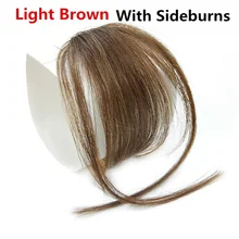 MERISI заколка для волос, синтетические воздушные челки, тонкое невидимое удлинение, прямой передний аккуратный парик для женщин