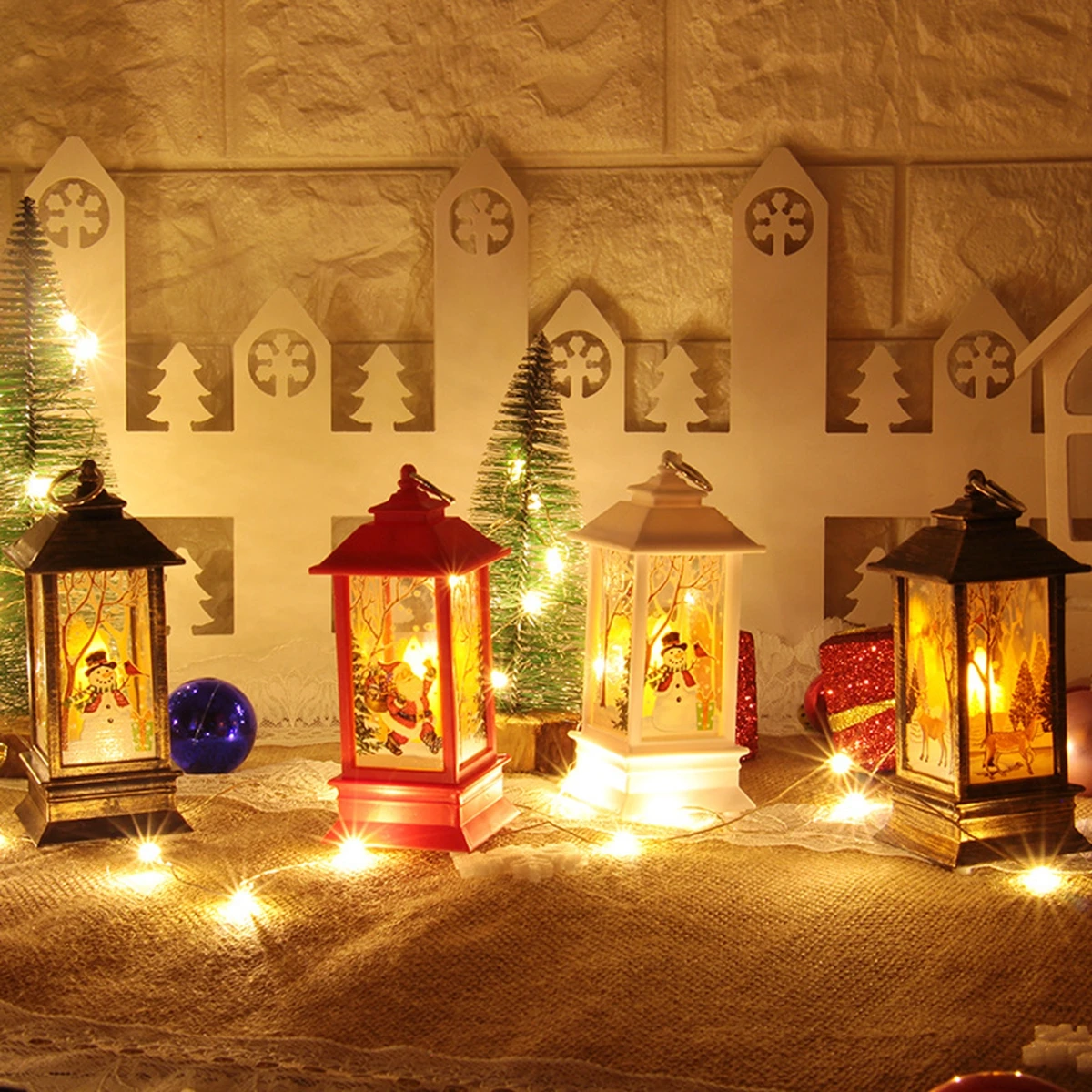 QIFU Рождественские украшения Рождественские рождественские украшения для дома Navidad Noel орнамент с рождественской елкой Декор год