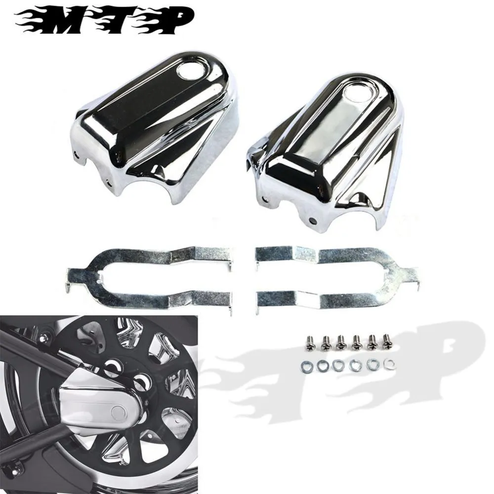 Chrome Bar & Shield Rear Axle Cover ABS Plastic For Harley Heritage