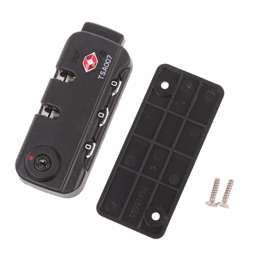 THINKTHENDO New TSA 3 Digit Combination Padlock Luggage Suitcase Travel Password Secure Code Lock