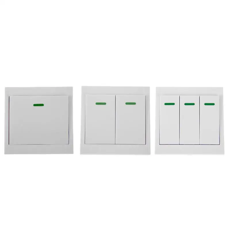

Smart Home Wall Panel Remote Transmitter 1/ 2 /3 Button Sticky RF Wireless Remote Switches 315MHz for Living Room Bedroom