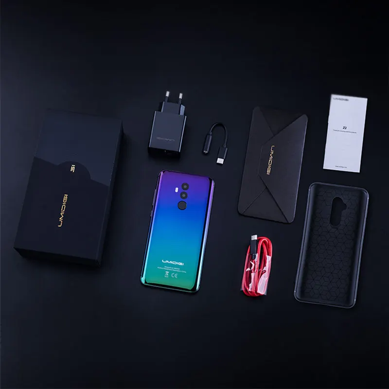 UMIDIGI Z2 Pro 6," полноэкранный Смартфон Android 8,1 6 ГБ+ 128 Гб Helio P60 16 МП с четырехобъективом 4G LTE NFC Беспроводной зарядный мобильный телефон