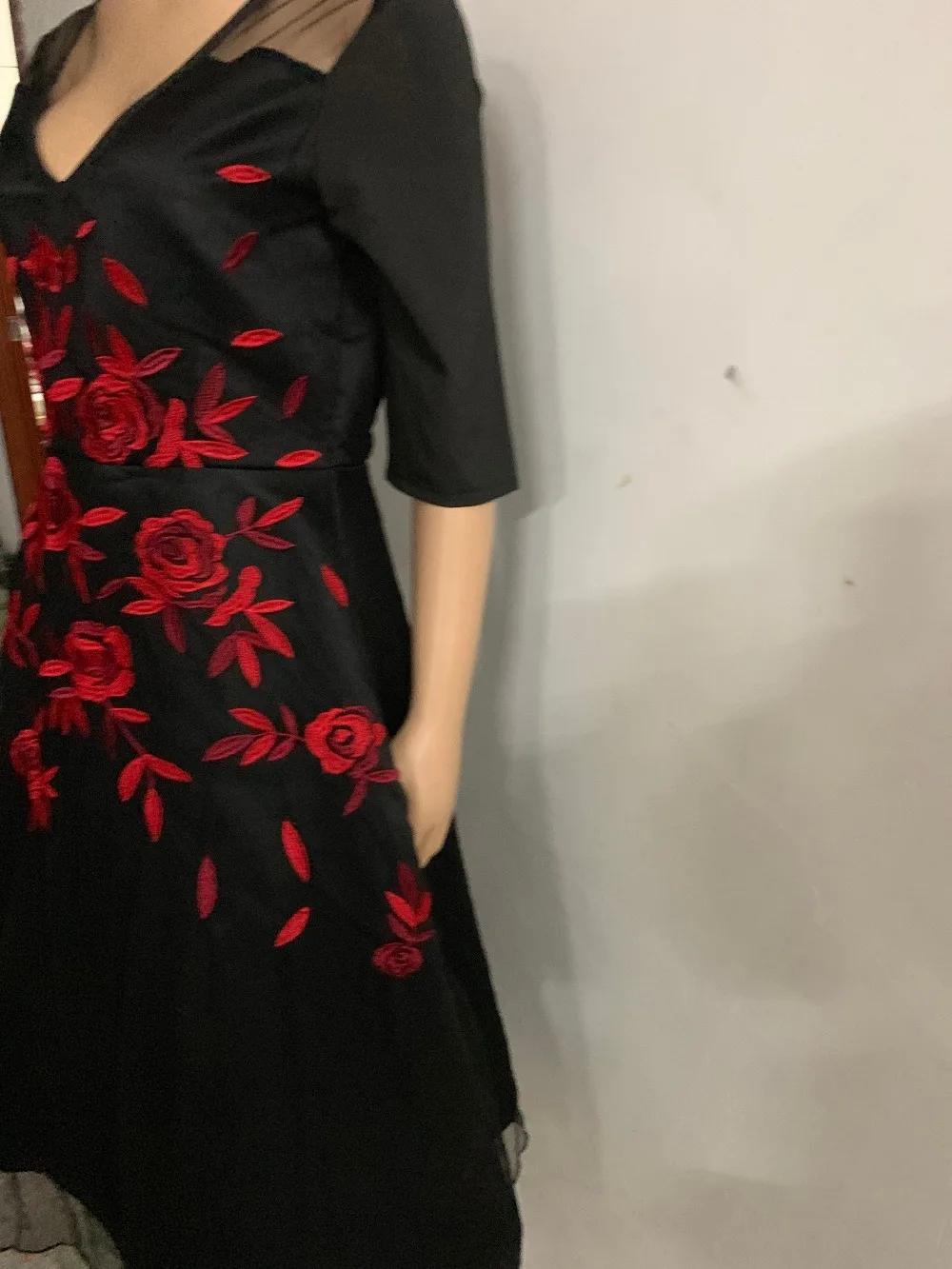 5XL Sexy Party High Street Slim Summer Dress Elegant Women Flowers Pockets Plus Size Dress Sweet Ha