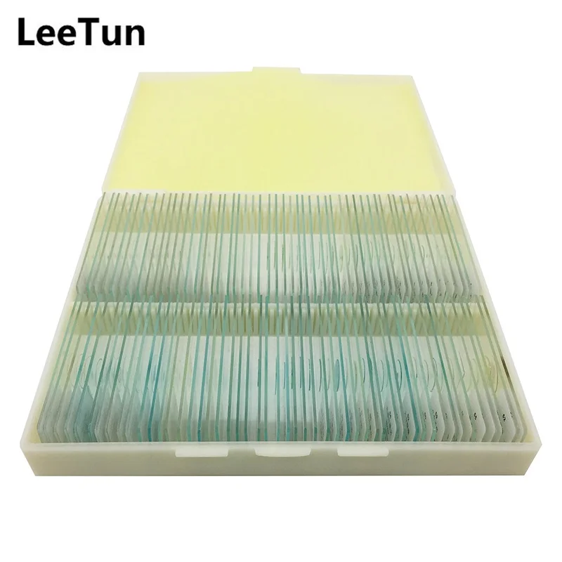 

LeeTun 100 Kinds Plants Microscope Prepared Slide School Biological Botany Teaching Studying Students Children Birthday Gift