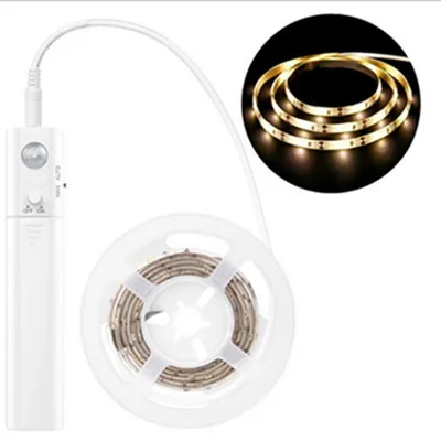

led Bed Bottom Human Body Induction Light Strip 4AAA Battery Box Human Body Induction Light Strip Night Light