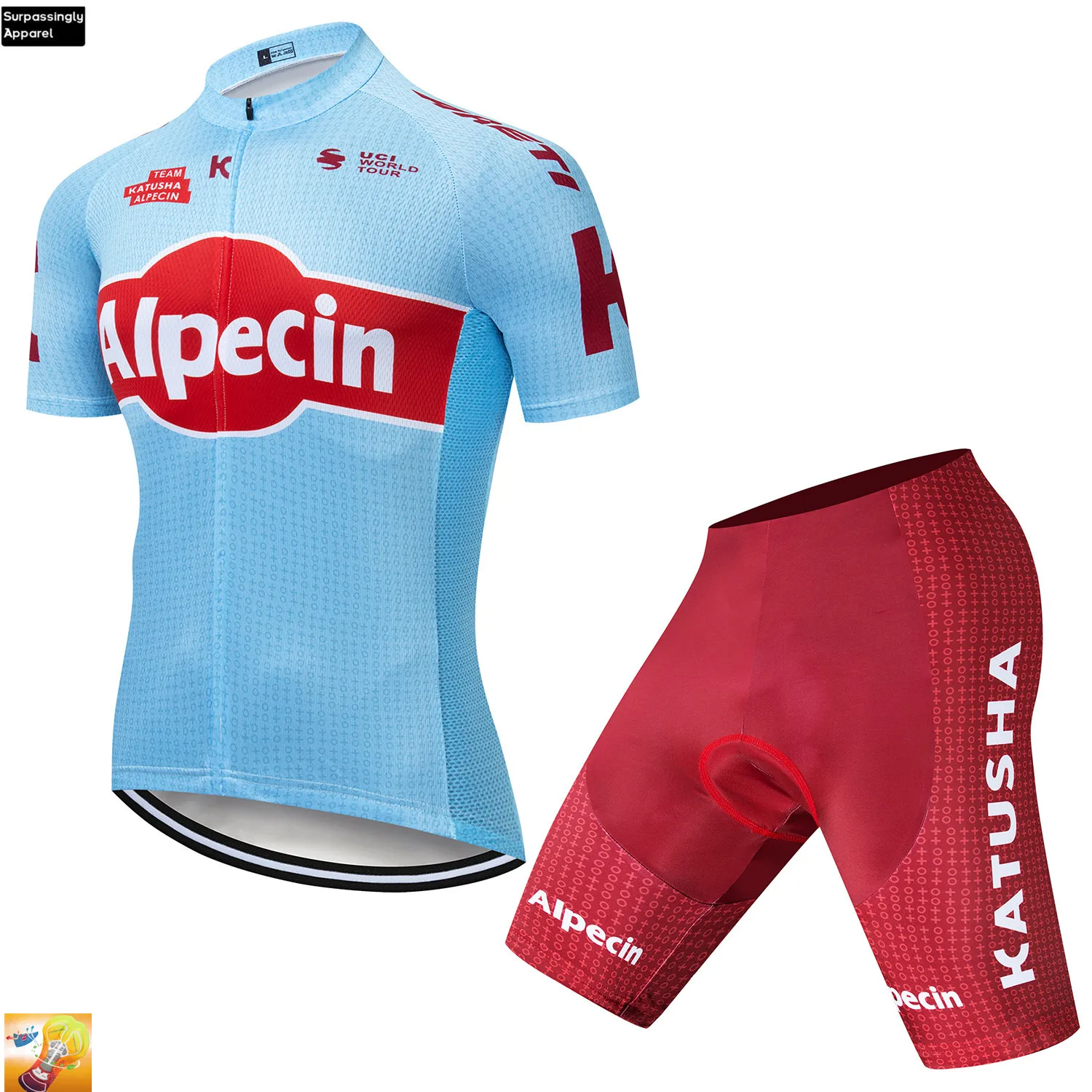 

Team Pro Men UCI Alpecin Blue Cycling Jersey Ciclismo Ropa Bike Bycicle Clothing Short Sleeve Summer Ciclismo Maillot Sportswear