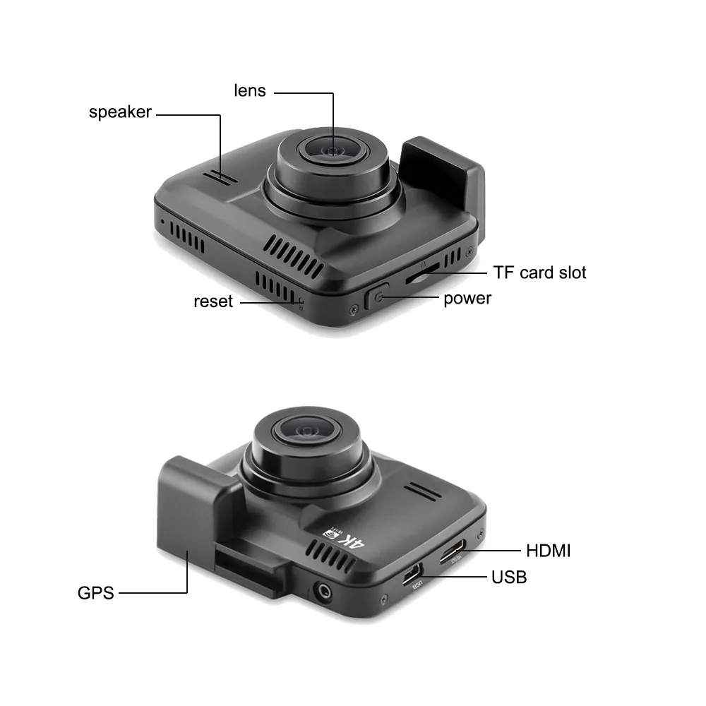 TAVIN Скрытая Автомобильные видеорегистраторы Регистраторы Dash Cam 4K 2160P Wi Fi