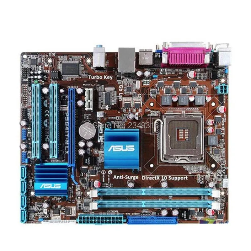 Для ASUS P5G41-M LX б/у Оригинал материнская плата разъем LGA 775 DDR3 G41 рабочего Материнская