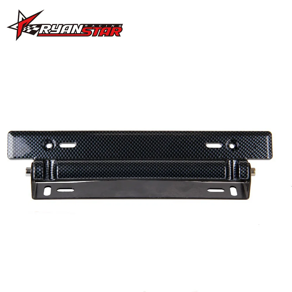 CCar License Plate Frame Holder Carbon Fiber Racing Number Plate Holder
