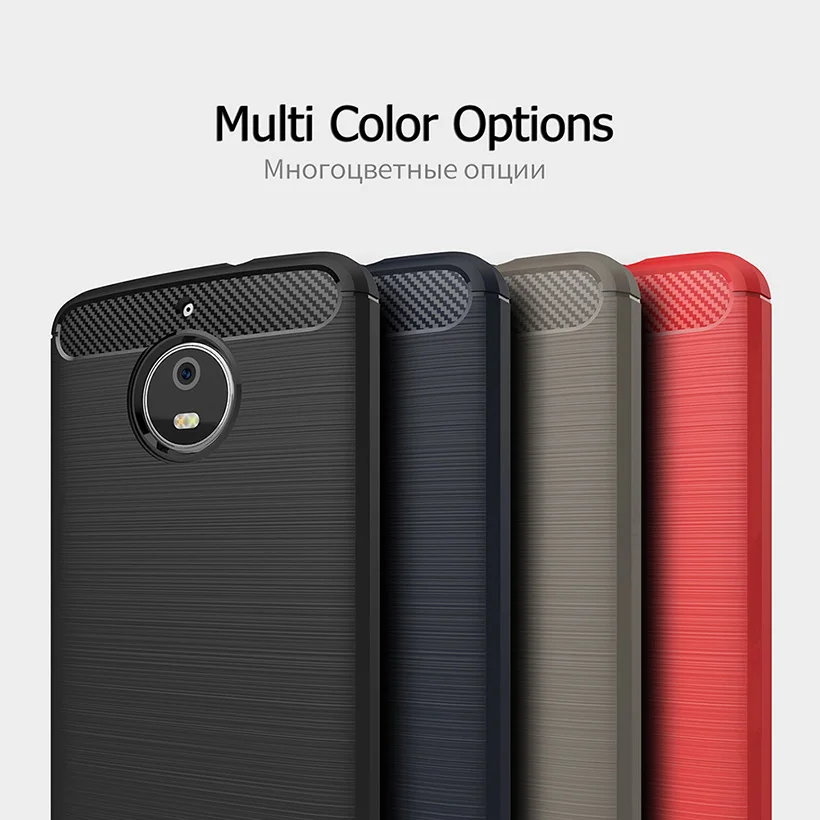 

Carbon Fiber Silicone Case For Moto One Power C Plus P30 Note Z4 Play Z3 Force Z2 Z 2018 Protective Housing Cover Soft Shield