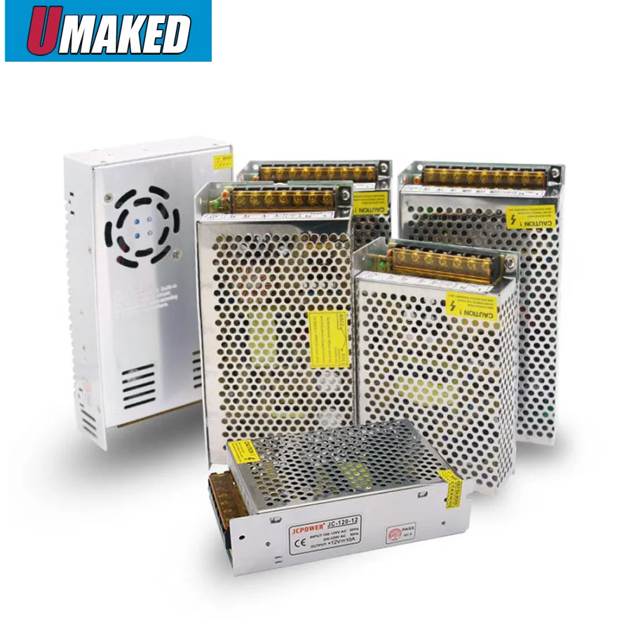 

1PC 12V Switch LED Power Supply Transformer 1A/3A/5A/6.5A/8.5A/10A/12.5A/15A/16.5A/20A/25A/30A/40A/50A/60A