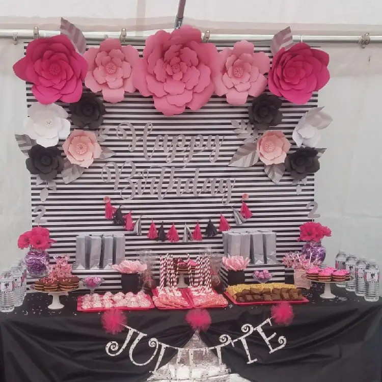 Детский душ 30 см настенный фон цветы бумажные цветы свадебное украшение DIY для создания искусственных цветов розы бумажные поделки для свадьбы цветок