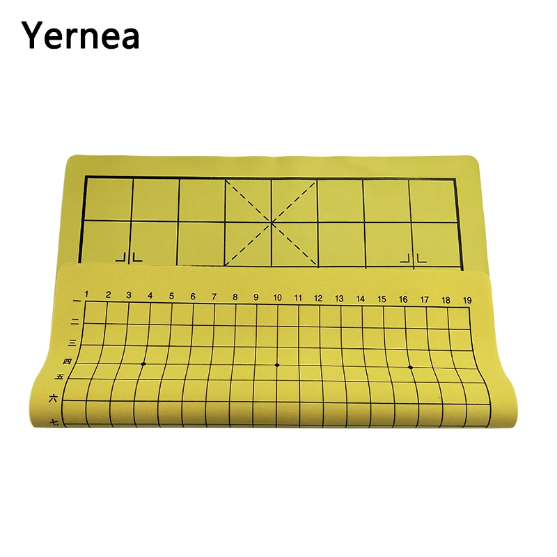 

High quality fasion leather chess board Chess cloth without piece Chinese chess go game board entertainment Wei qi gift Yernea