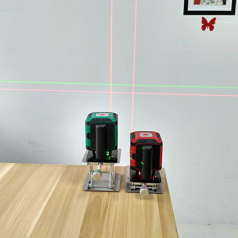 XEAST мини портативный 3D Зеленый 5 линий(4 H и 1 V) самонивелирующийся лазерный уровень 360 градусов для проверки выравнивания пола