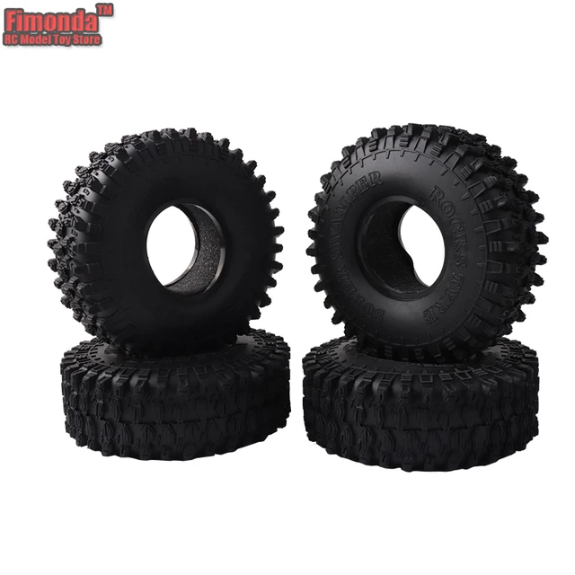 Best Offers Fimonda RC Car SCX10 TRX4 Tire Skin 1.9 Inch Climbing Car 120*45mm Black Rubber Wheel Tires Soft Tyre for 1:10 Rock Crawler D90