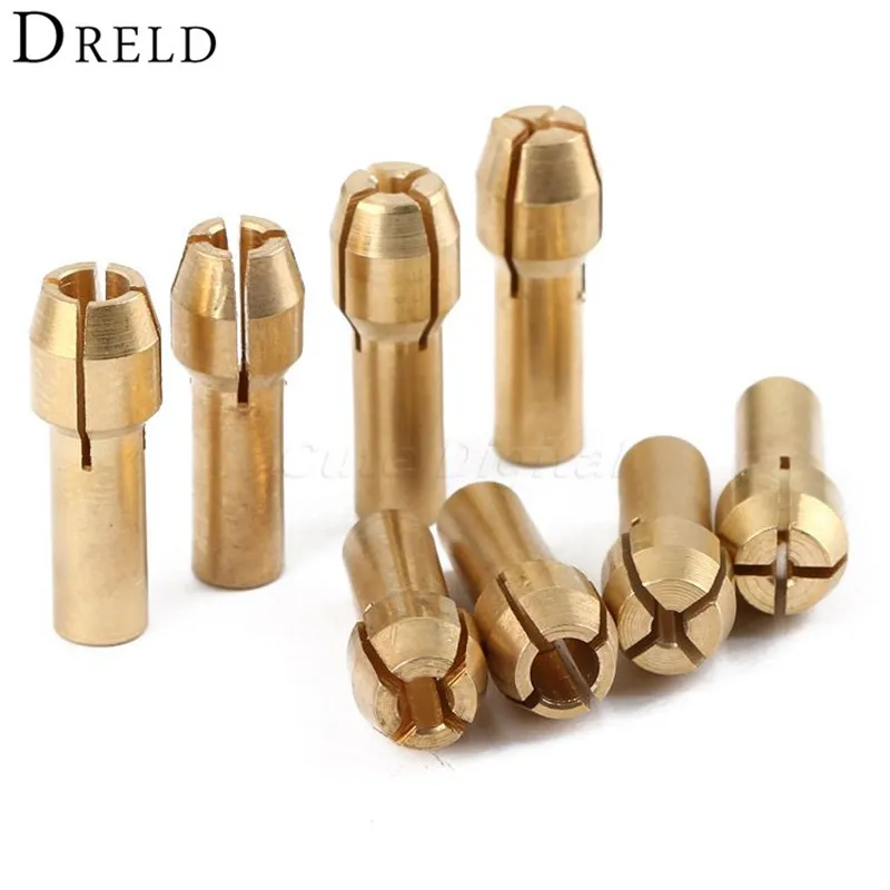 Buy 4Pcs Brass Collet Mini Drill Chuck Dremel
