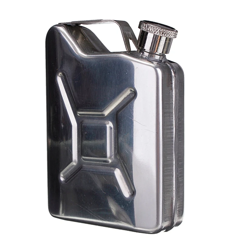 

Outdoor Tableware Camping Stainless Steel Gasoline Drum Hip Flask Drinkware Petrol Tank Shape Camping Travel Bottle Outdoor Tool