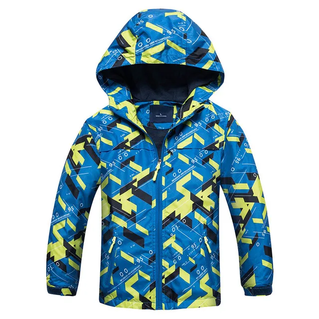 Boys Spring and Autumn jackets 2017 new children hooded windproof coat ...