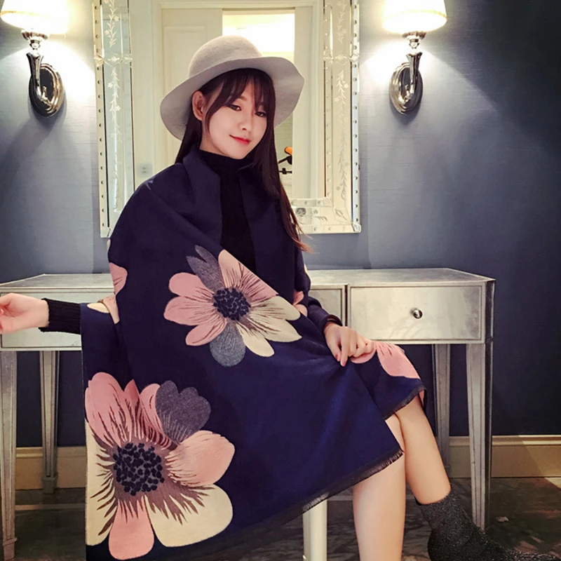 Beste Mingjiebihuo nieuwe cashmere Poncho sjaal met mouwen vrouwen in herfst en winter dikke warme dubbelzijdig effen kwastje mantel meisjes