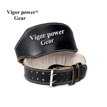 Genuine leather top qulity fitness gym weightlifting belt widening male Women fitness belt weight lifting wrist