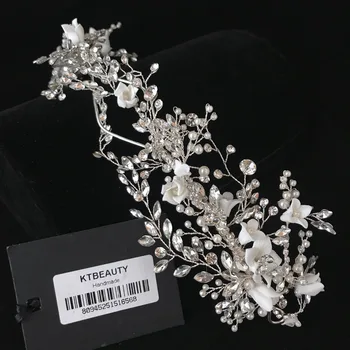 

Rhinestone Silver Custom Made band Tiara Handmade Fashion Hairband Royal Bridal Wedding Dressing Crown Accessory Women Jewelry