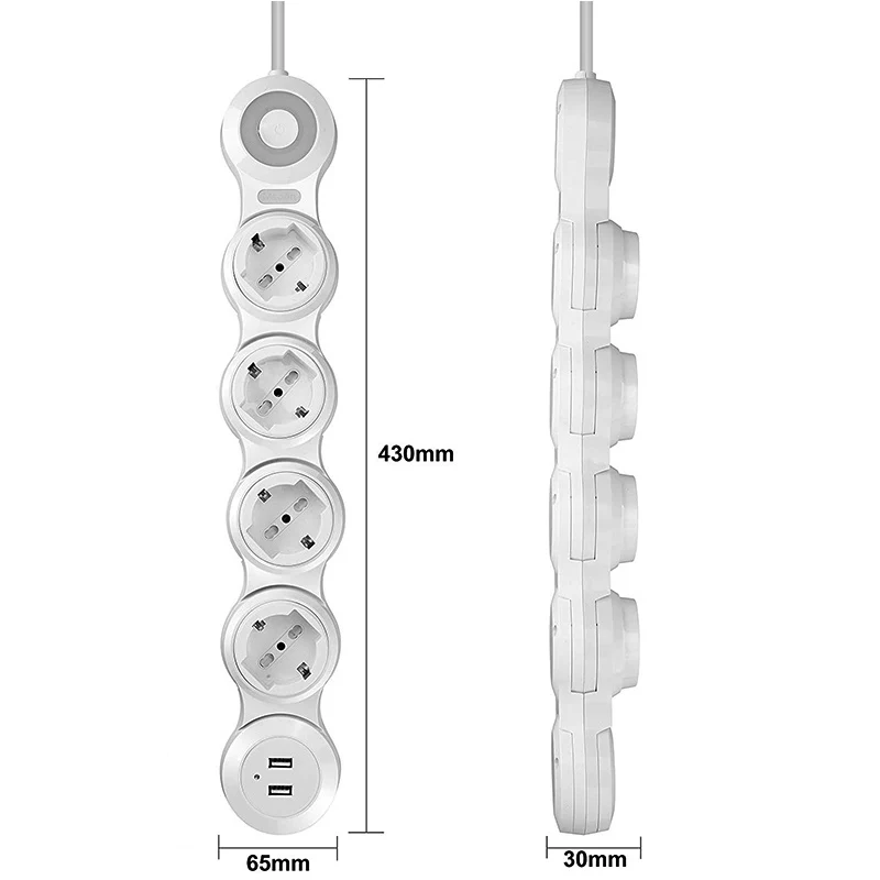 H96 для кубического удлинителя с 3 USB 4 Way Swithed Защита от перенапряжения UK power Scoket 2 м удлинитель