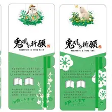 Милый кролик и цветы тема Закладка на магните DIY прекрасная книга маркер подарок 1 шт