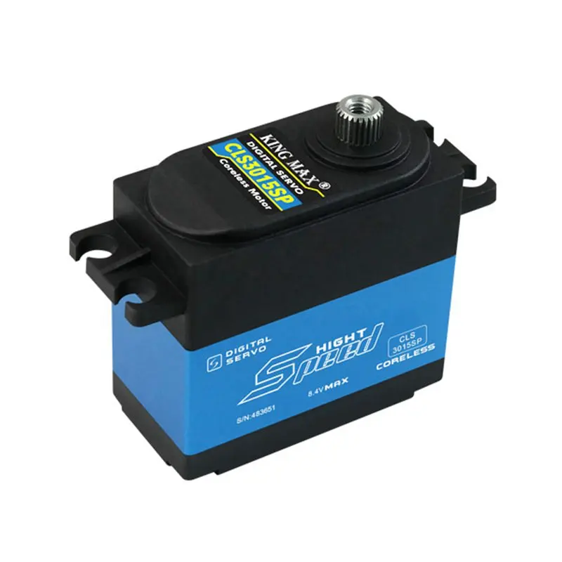 

KINGMAX CLS3015SP 73g 30kg.cm high voltage standard servo steel gear full CNC aluminum case for RC hobby cars crawler buggy