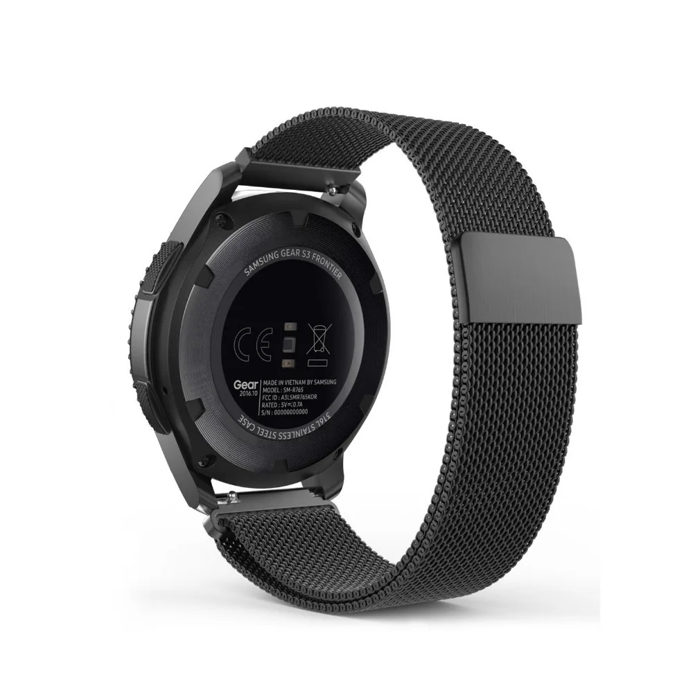 Миланский ремешок для samsung Galaxy watch 46 мм/42 мм/Активный ремешок gear S3 Frontier/S2/спортивные часы huawei из нержавеющей стали GT ремешок 46