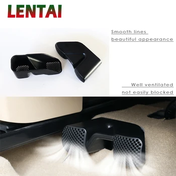 

LENTAI Car Under Seat Air Conditioner Air Outlet Duct Vent Protective Cover For 2014-2018 Nissan Qashqai J11 Nissan x-trail t32