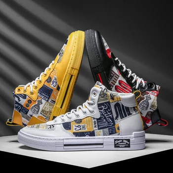 

Super Hot Spring and Autumn Men Boots Comfortable Quality High Top Shoes Men New Casual Shoes Botas Breathable Masculinas