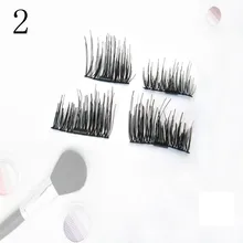 Горячая Большая распродажа новые ультратонкие 0,4 мм Магнитные ресницы для глаз 3D норки Многоразовые Накладные магниты 4 шт. накладные ресницы на магнитах* 2