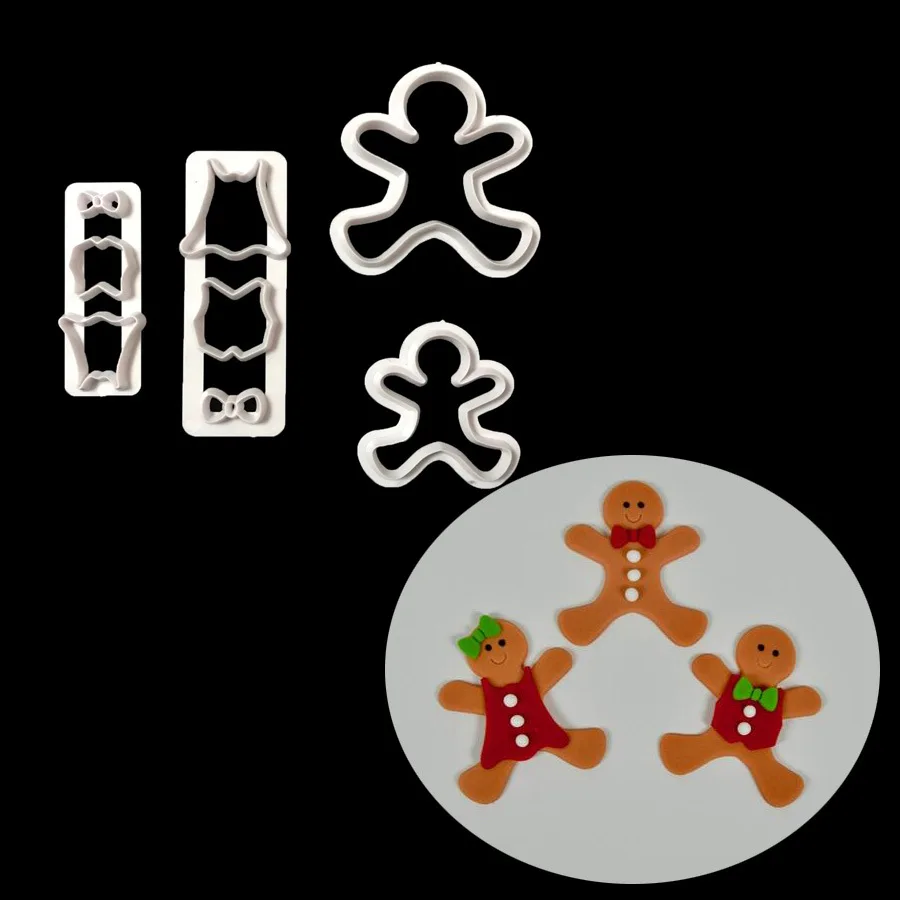 Yueyue Sugarcraft Merry Рождество Пластиковые Помады резак форма для пирога силиконовая