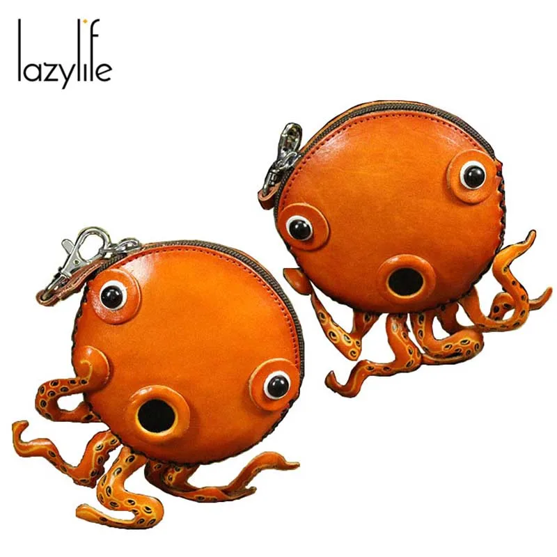 Кошельки для монет Octopus, женские кошельки, маленькие милые Мультяшные животные, держатель для карт, сумка для ключей, сумки для денег для девочек, дамские сумочки для детей