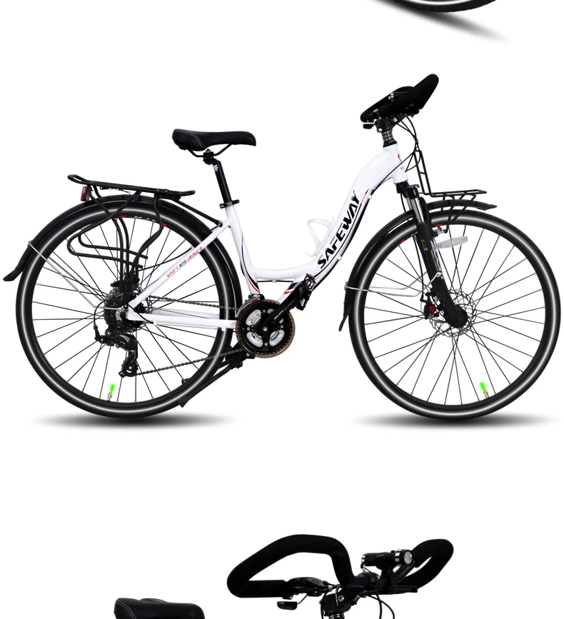 Cheap New X-front Aluminum Alloy Frame Touring Bicycle Outdoor Sport 26 Inch Wheel Butterfly Bar Dual Disc Brake Bicicleta Bike 2