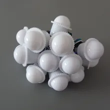 Диаметр 26 мм прозрачный/молочно-крышка светодиодные модули DC12V WS2811 светодиодный пиксель-точка света 3 светодиода 5050 SMD RGB Водонепроницаемый